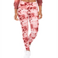Ultra Flirt Junior's Tie Dyed Leggings Pink Size X-Large