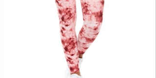 Ultra Flirt Junior's Tie Dyed Leggings Pink Size X-Large
