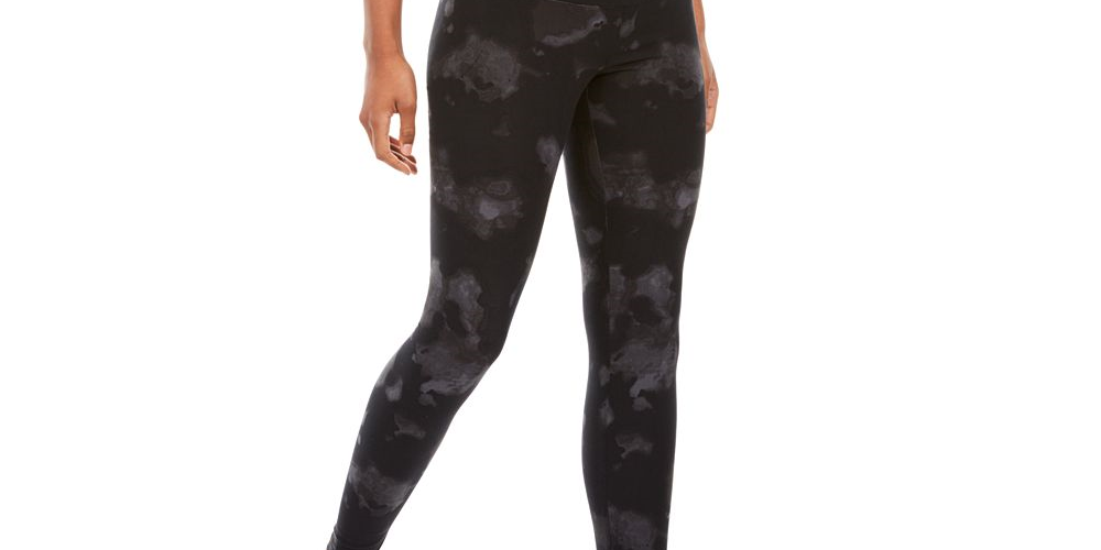 Ultra Flirt Junior's Tie Dyed Leggings Black Size Small