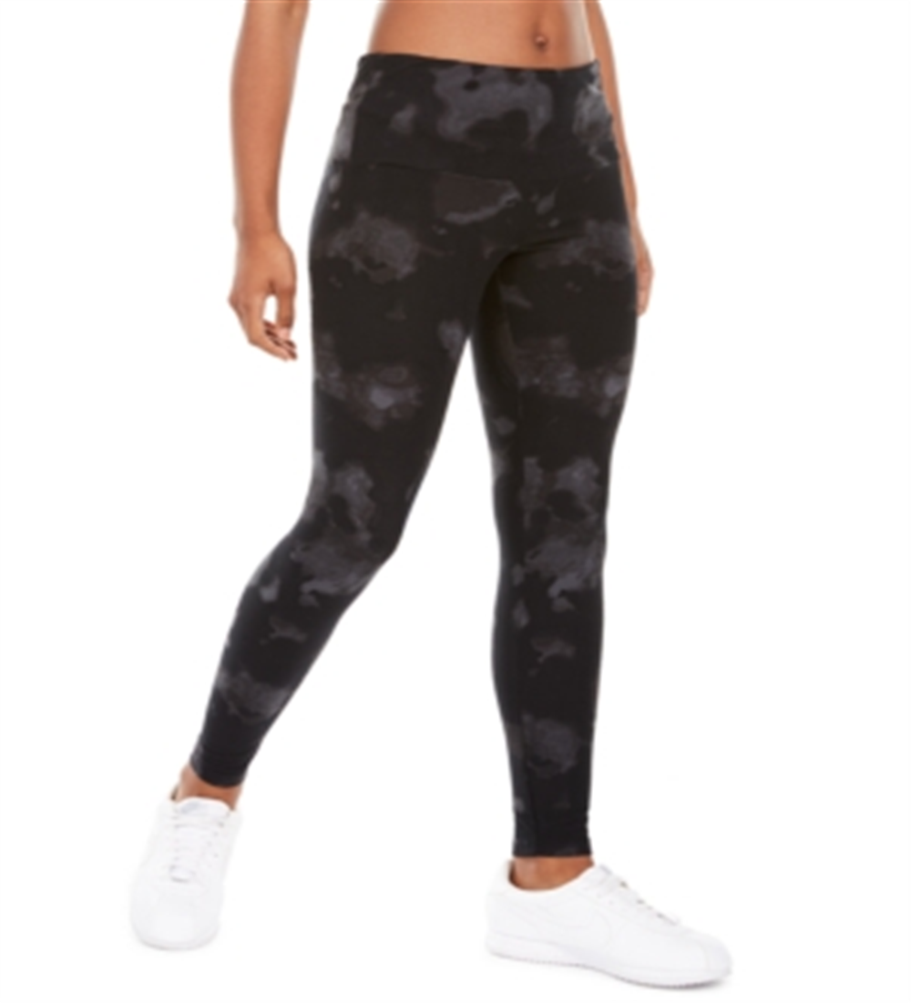 Ultra Flirt Junior's Tie Dyed Leggings Black Size Small
