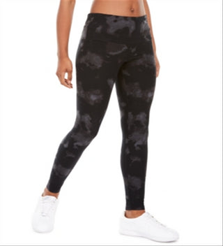 Ultra Flirt Junior's Tie Dyed Leggings Black Size Small