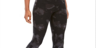 Ultra Flirt Junior's Tie Dyed Leggings Black Size Small