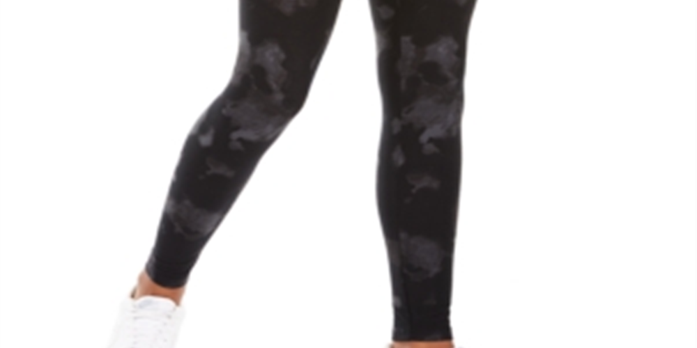 Ultra Flirt Junior's Tie Dyed Leggings Black Size Small