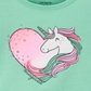 Carter's Toddler Girl's Cotton Unicorn Peplum T-Shirt Green Size 4T