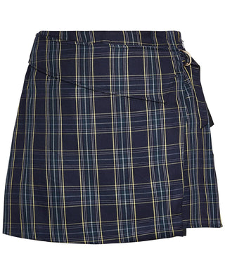 City Chic Women's Trendy Plus Plaid Skort Navy Combo Size 18W
