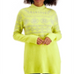 Style & Co Women's Fair Isle Tunic Sweater Yellow Size Large