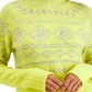 Style & Co Women's Fair Isle Tunic Sweater Yellow Size Large