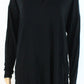 INC International Concepts Women's Curved Hem Basic T-Shirt Black Size Medium