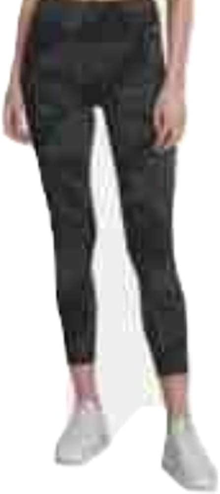 DKNY Women's Sport Printed High Waist Ankle Leggings Black Size X-Large