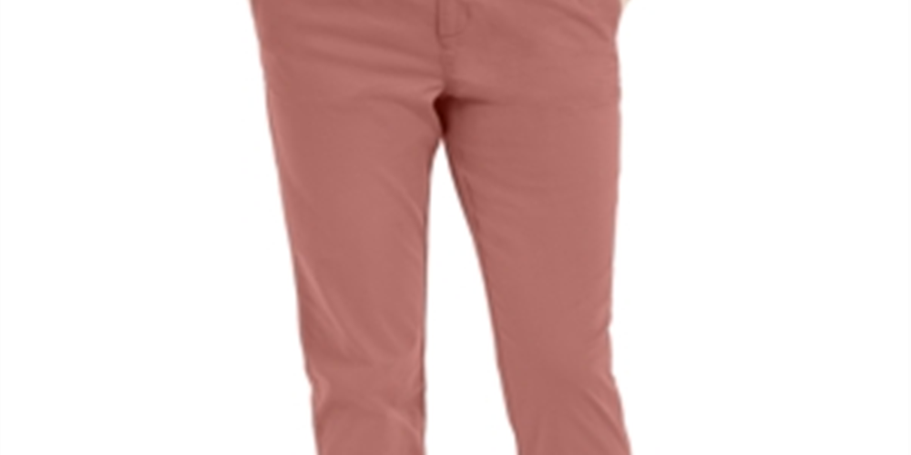 Style & Co Women's Chino Capri Pants Pink  Size 10