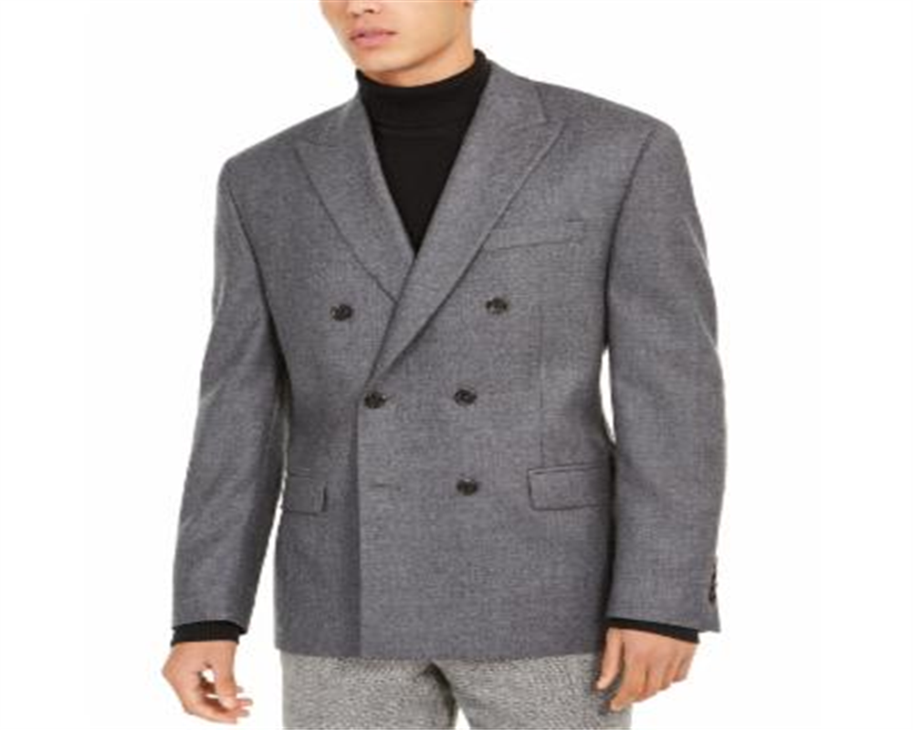 Ralph Lauren Men's Classic Fit Double Breasted Ultra Flex Coat Gray Size 38