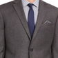 Bar III Men's Single Breasted Heather Slim Fit Wool Blend Suit Gray Size 40