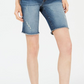 Kut from the Kloth Women's Sophie Distressed Denim Bermuda Shorts Blue Size 12
