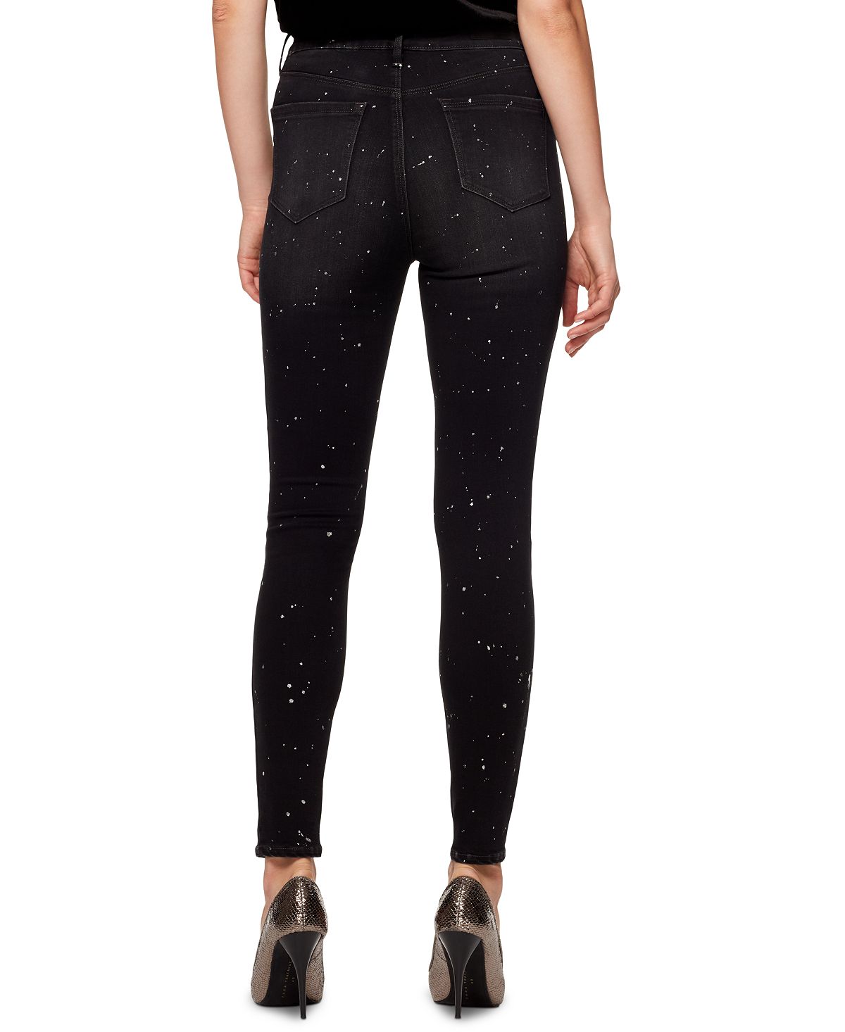 Sanctuary Women's Social Standard Denim High Rise Skinny Jeans Black Size 27