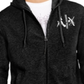 AX Armani Exchange Men's Logo Zip Hoodie Black Size Medium