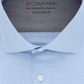 Calvin Klein Men's Xtreme Slim Fit Thermal Stretch Plaid Dress Shirts Blue Size XL