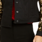 Inc Black & Gold Sequin Jacket  Deep Black Size XL
