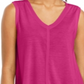 Style & Co Women's High Low Tank Top Pink Size Medium