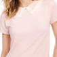 Maison Jules Lace-Collar Top Pink Size 2XL
