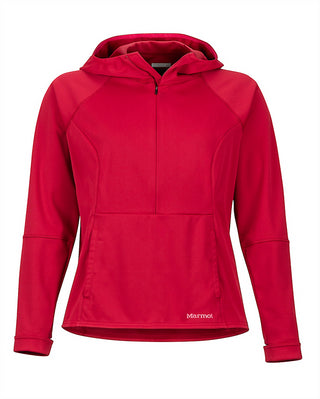 Marmot Women's Zenyatta 1/2 Zip Hooded Jacket Red Size Small