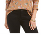 Style & Co Women's Printed Cotton Thermal Top Black Size M