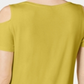 JM Collection Women's Cold-Shoulder Swing T-Shirt Green Size XX-Large