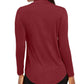 JM Collection Women's Solid Turtleneck Red Size Medium