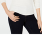 Bar III Women's Ribbed Mock Neck Top White Size L