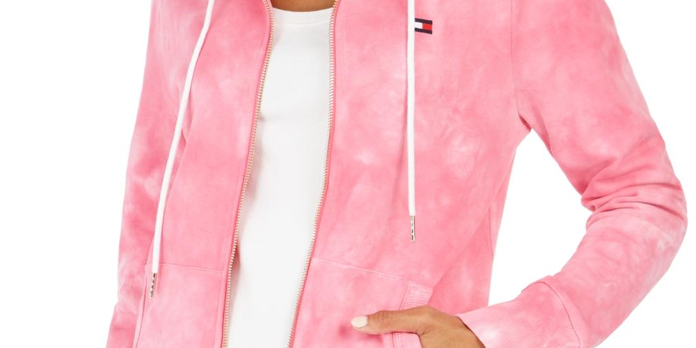 Tommy Hilfiger Women's Hoodie Sweatshirt Pink Size Small
