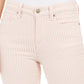 Charter Club Women's Printed Stripe Bristol Skinny Ankle Jeans Creme Size L