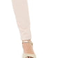 Charter Club Women's Printed Stripe Bristol Skinny Ankle Jeans Creme Size L