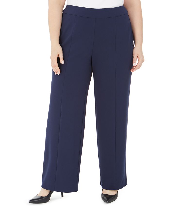 JM Collection Women's SeaPants Blue Size Petite Small