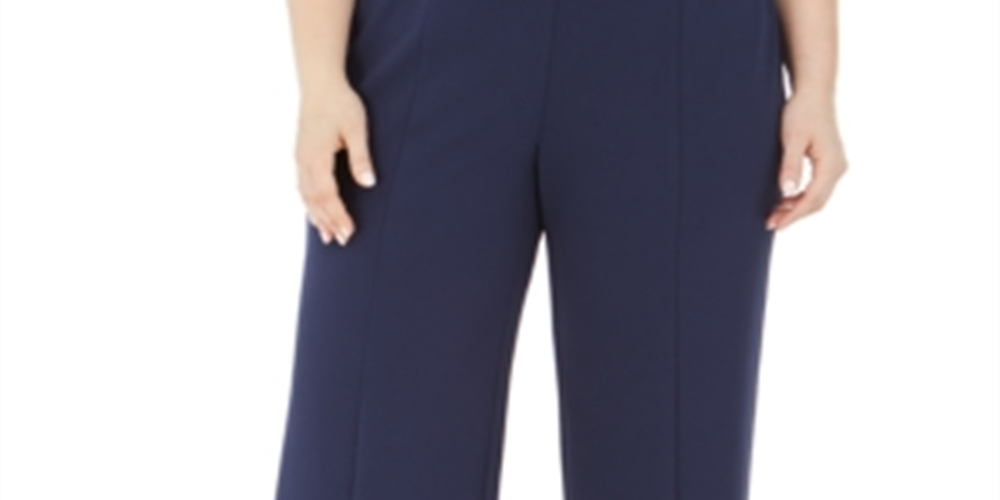 JM Collection Women's SeaPants Blue Size Petite Small