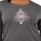 Karen Scott Women's Plus Cotton Embellished Tree T-Shirt Grey Size 0X