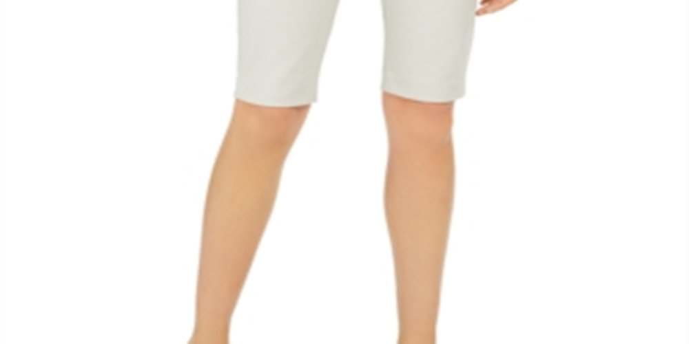 INC International Concepts Womens Belted Slim Bermuda Shorts Brown Size 4