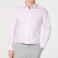 Tasso Elba Men's Regular Fit Button Front French Cuff Shirt Pink Size XL