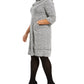 Robbie Bee Women's Plus Cowl Short Sweaterdress Gray Size 1X