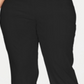 JM Collection Women's Pull on Zipper Hem Capri Pants Black Size 0X