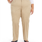 Charter Club Women's Plus Denim Mid Rise Trouser Pants Brown Size 18W