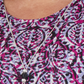 NY Collection Women's Plus High Low Top with Necklace Pink Size 1X