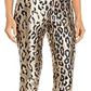 Vince Camuto Women's Animal Print Party Pants Gray Size 14