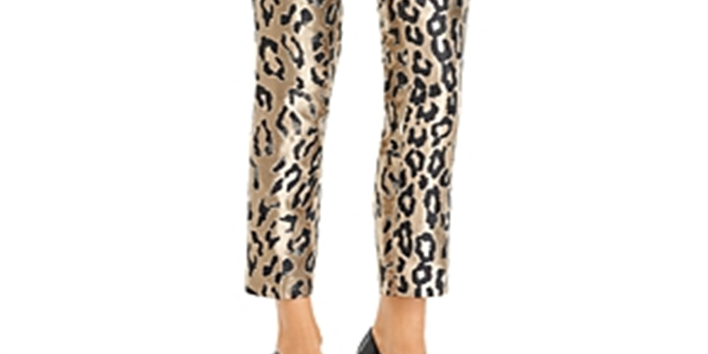 Vince Camuto Women's Animal Print Party Pants Gray Size 14