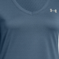 Under Armour Women's Tech SSV Ticker Tee Gray Size S