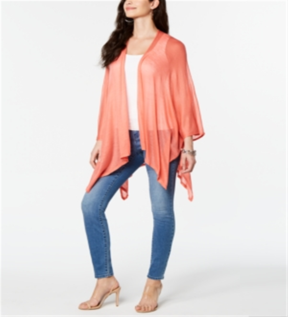 INC International Concepts Women's Knit Wrap Pink Size Regular