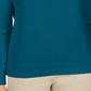 Karen Scott Women's Cotton Zip Neck Sweater Blue Size Medium