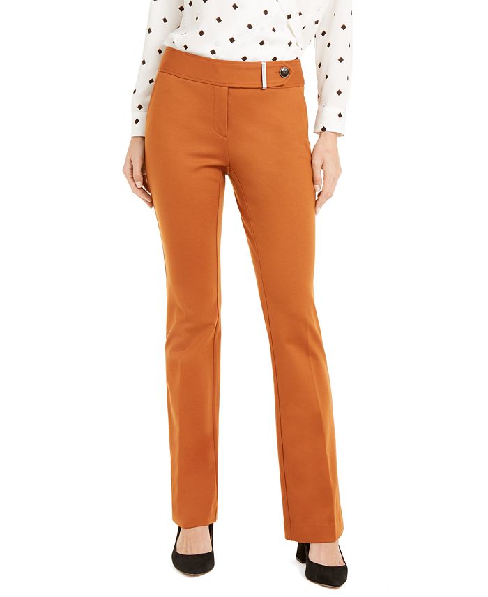 Alfani Women's Straight Leg Evening Pants Orange Size 6