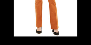 Alfani Women's Straight Leg Evening Pants Orange Size 6