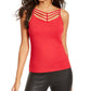 Thalia Sodi Women's Ladder Trim Tank Top Red Size Small