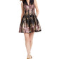 Vince Camuto Women's Metallic Fit & Flare Dress Pink Size 8