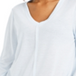 Style & Co Women's Seam Detail High Low Top Blue Size Medium
